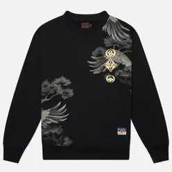 Evisu Мужская толстовка Grateful Crane Foil Print