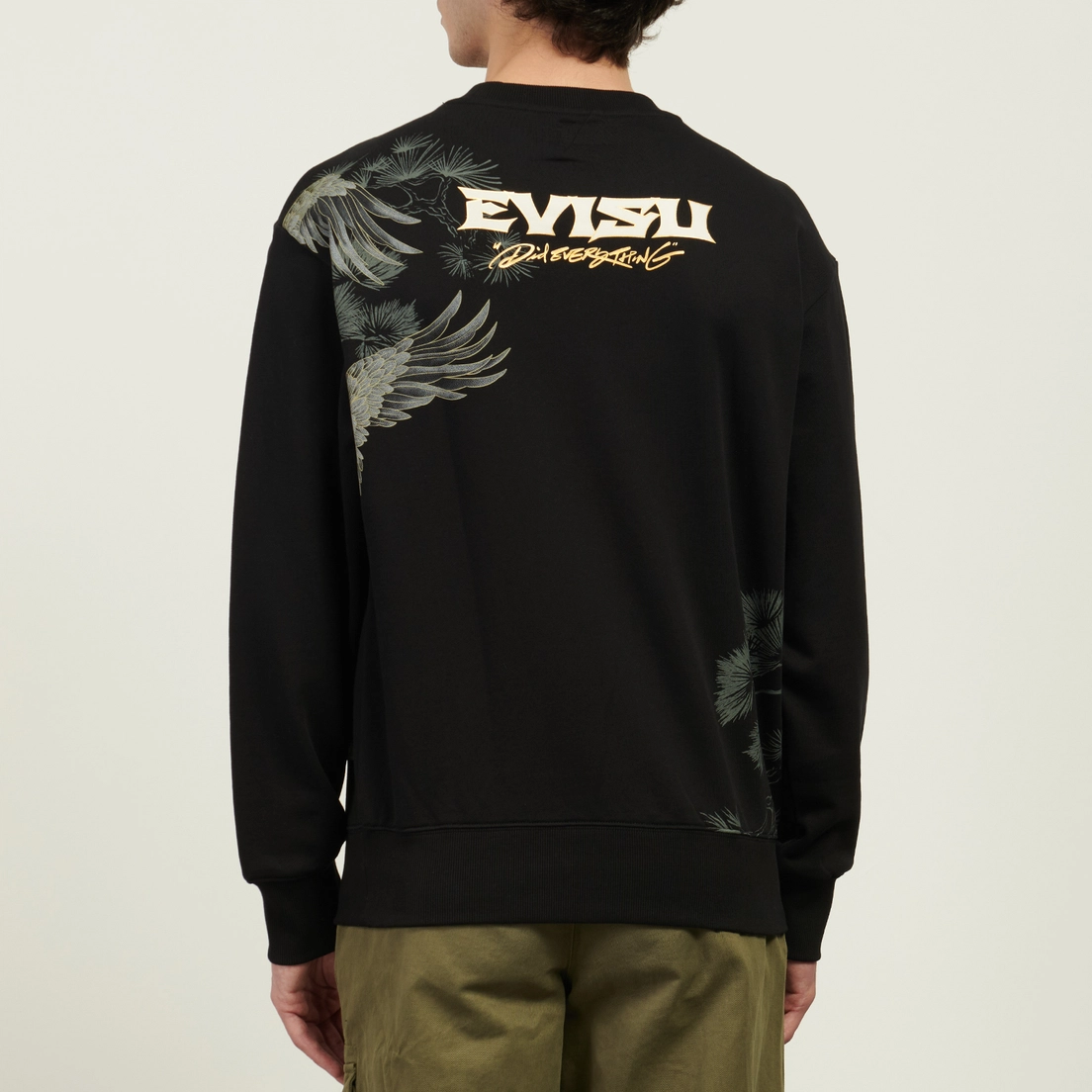 Evisu Мужская толстовка Grateful Crane Foil Print