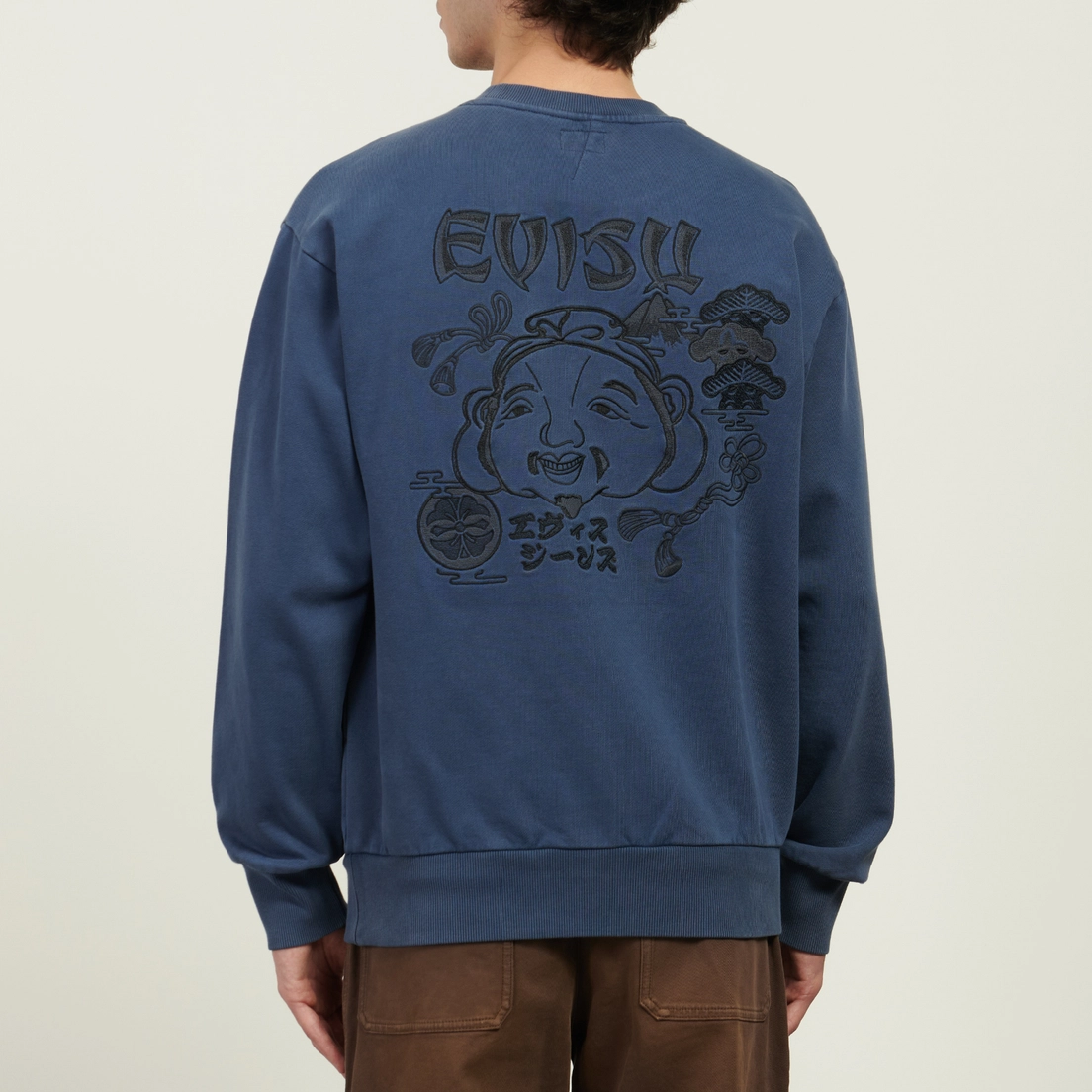 Evisu Мужская толстовка Heritage Godhead Embroidery Hoodie