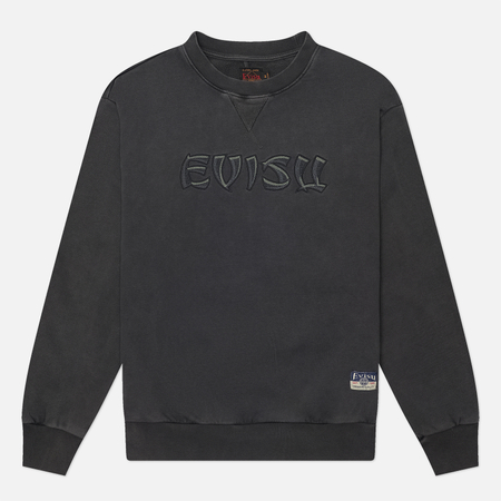 Мужская толстовка Evisu Heritage Godhead Embroidery Hoodie, цвет серый, размер L