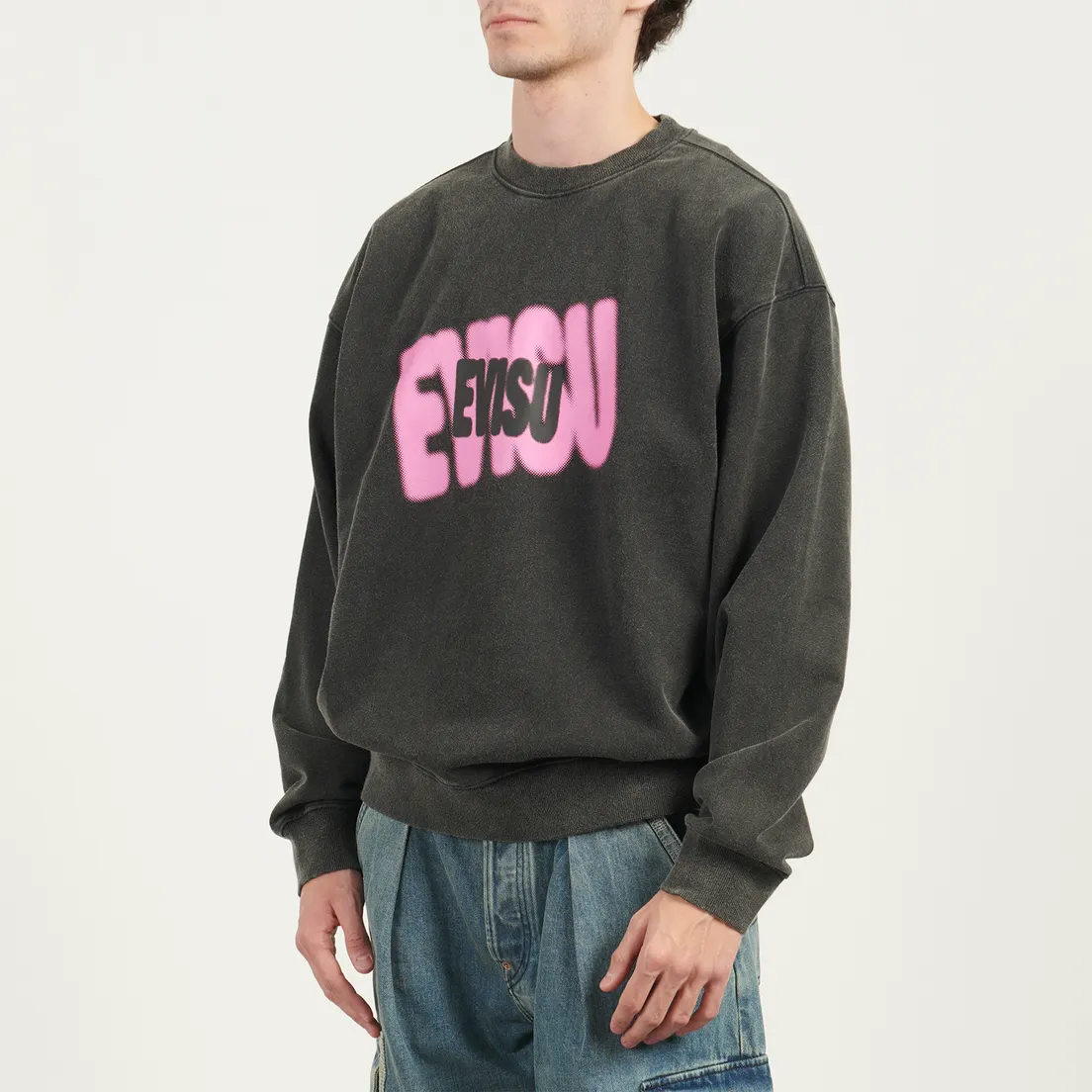 Evisu Мужская толстовка Logo Print Fashion Fit