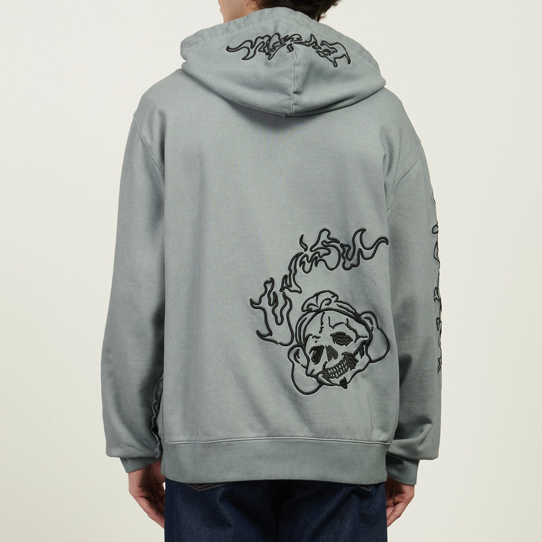 Evisu Мужская толстовка Tattoo Styles Embroidery Oversized Hoodie