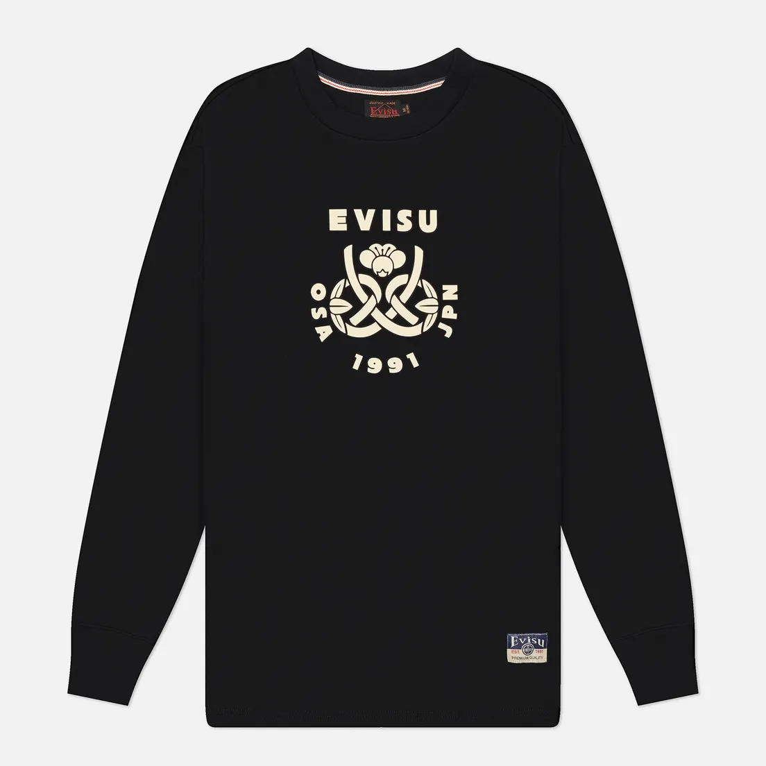 Evisu Мужской лонгслив Heritage Daruma Daicock Printed