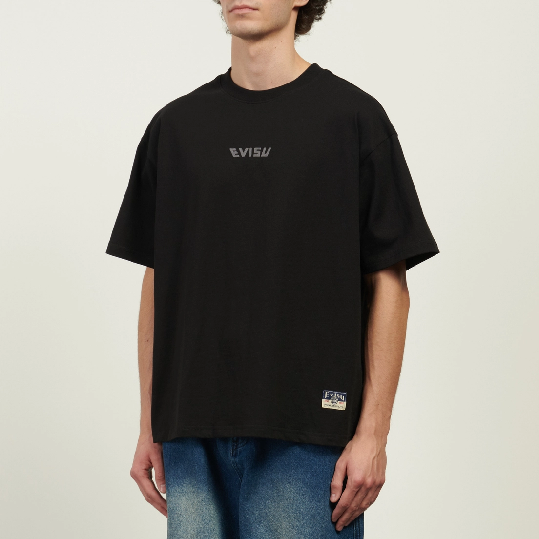 Evisu Мужская футболка Handbrush Daicock Print