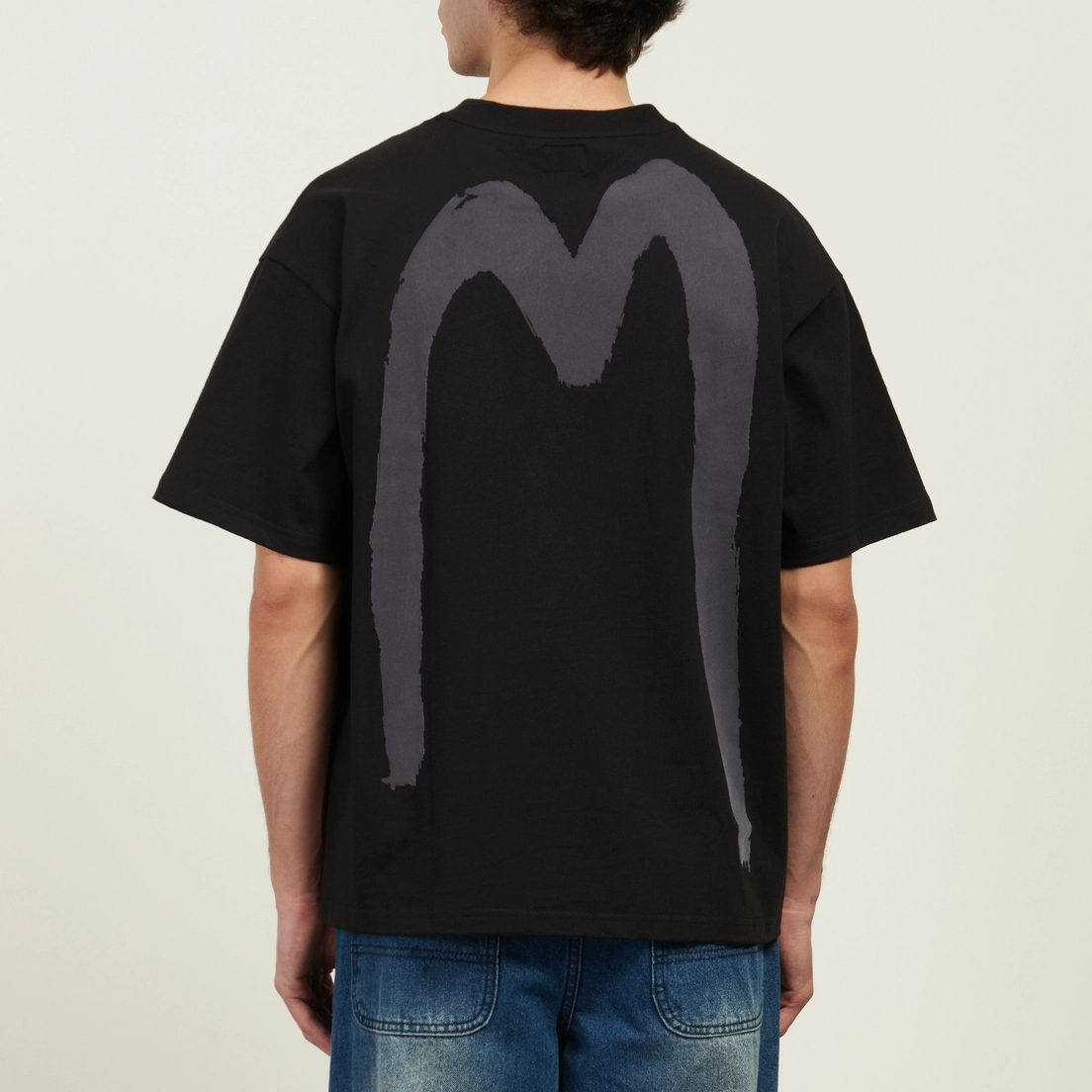 Evisu Мужская футболка Handbrush Daicock Print