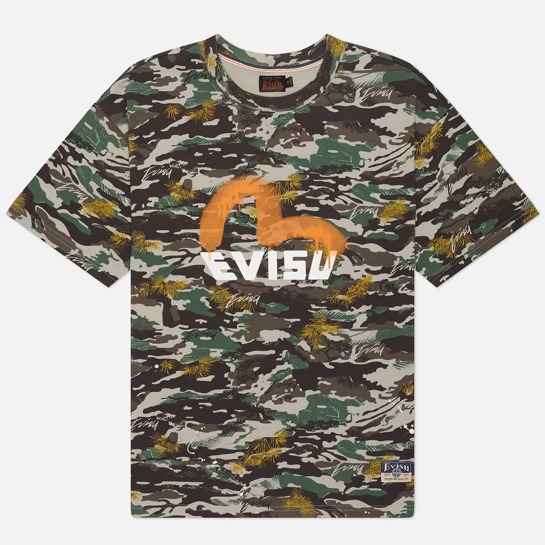 Evisu Мужская футболка Heritage Logo Printed