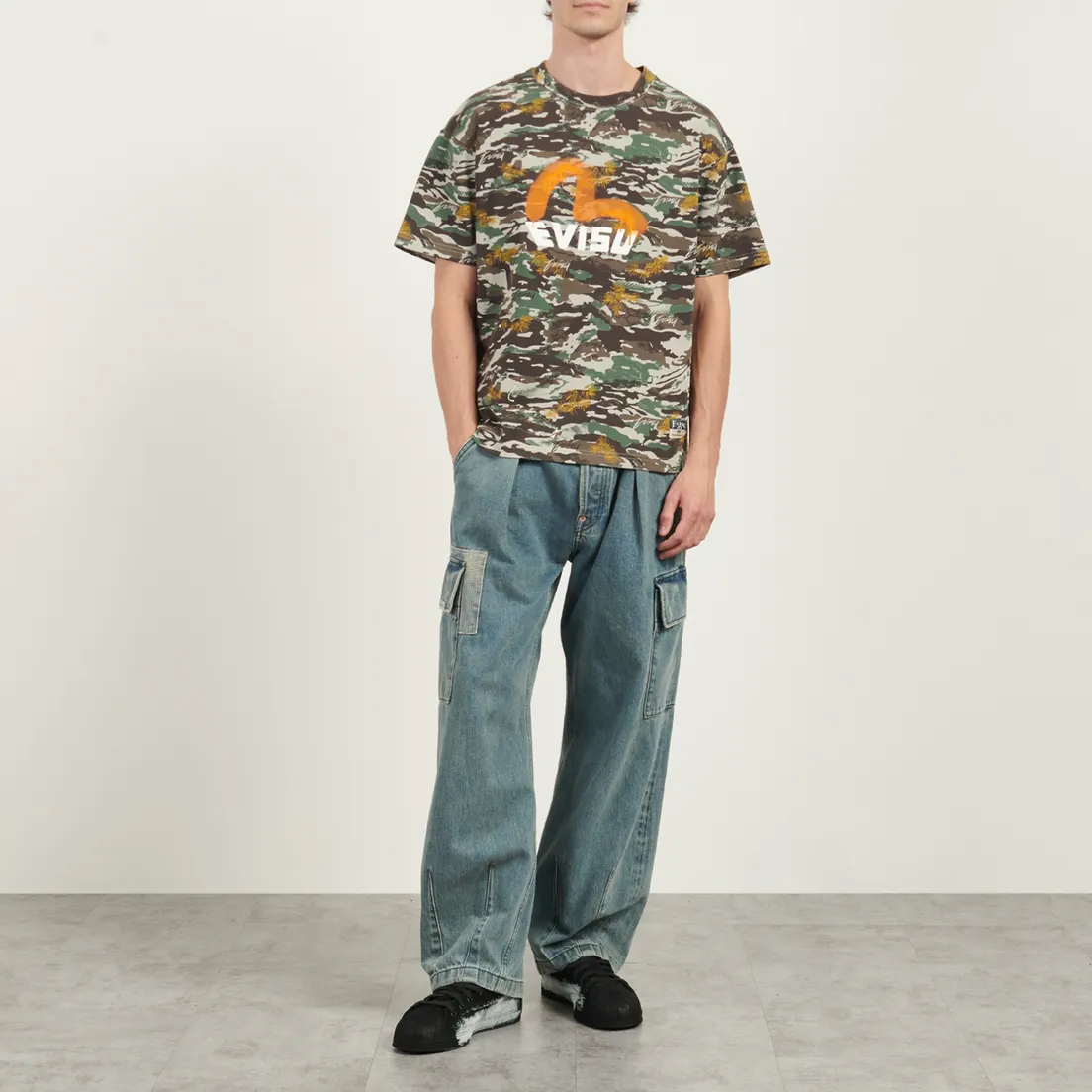 Evisu Мужская футболка Heritage Logo Printed