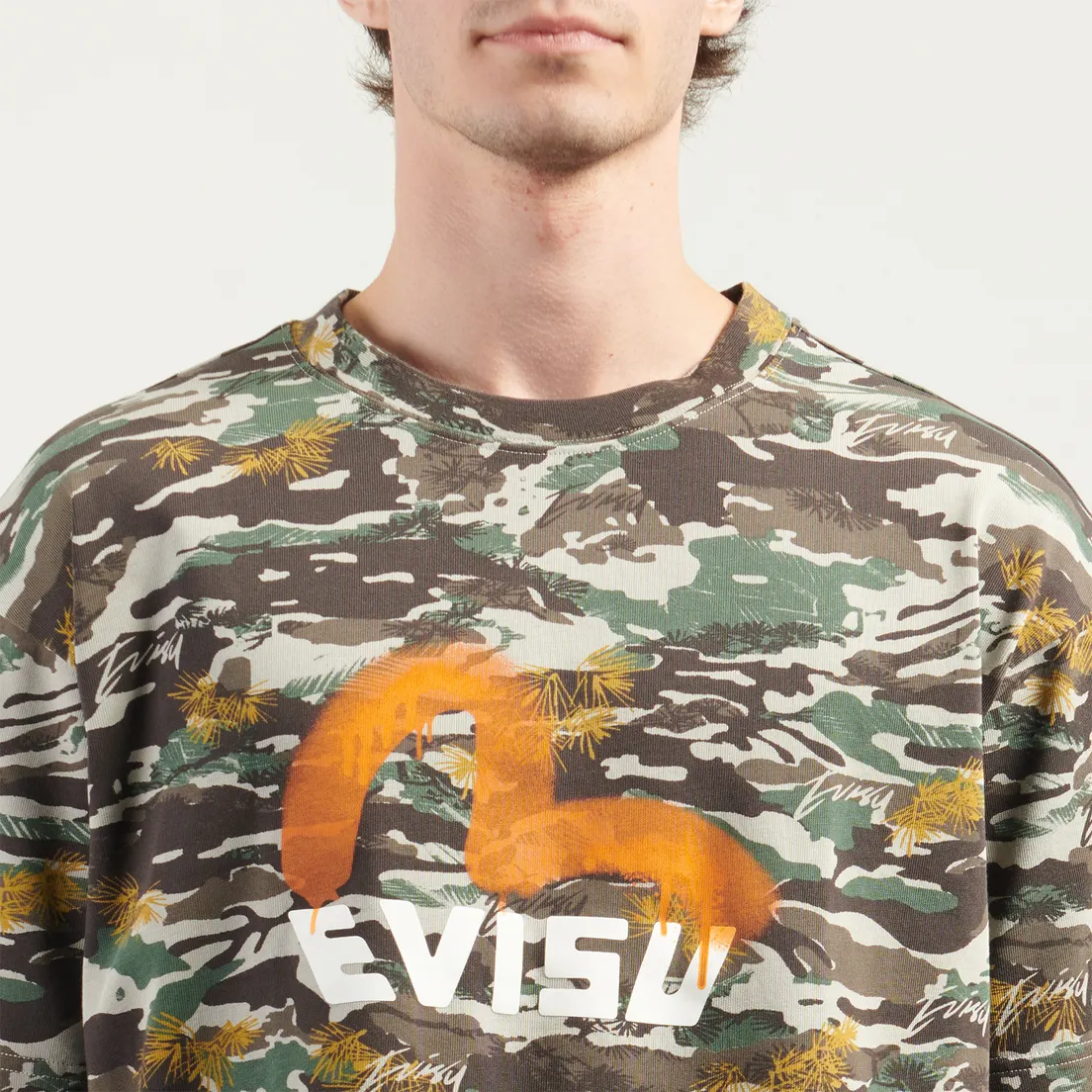 Evisu Мужская футболка Heritage Logo Printed