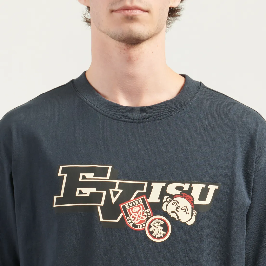 Evisu Мужская футболка Heritage Godhead Daicock Printed
