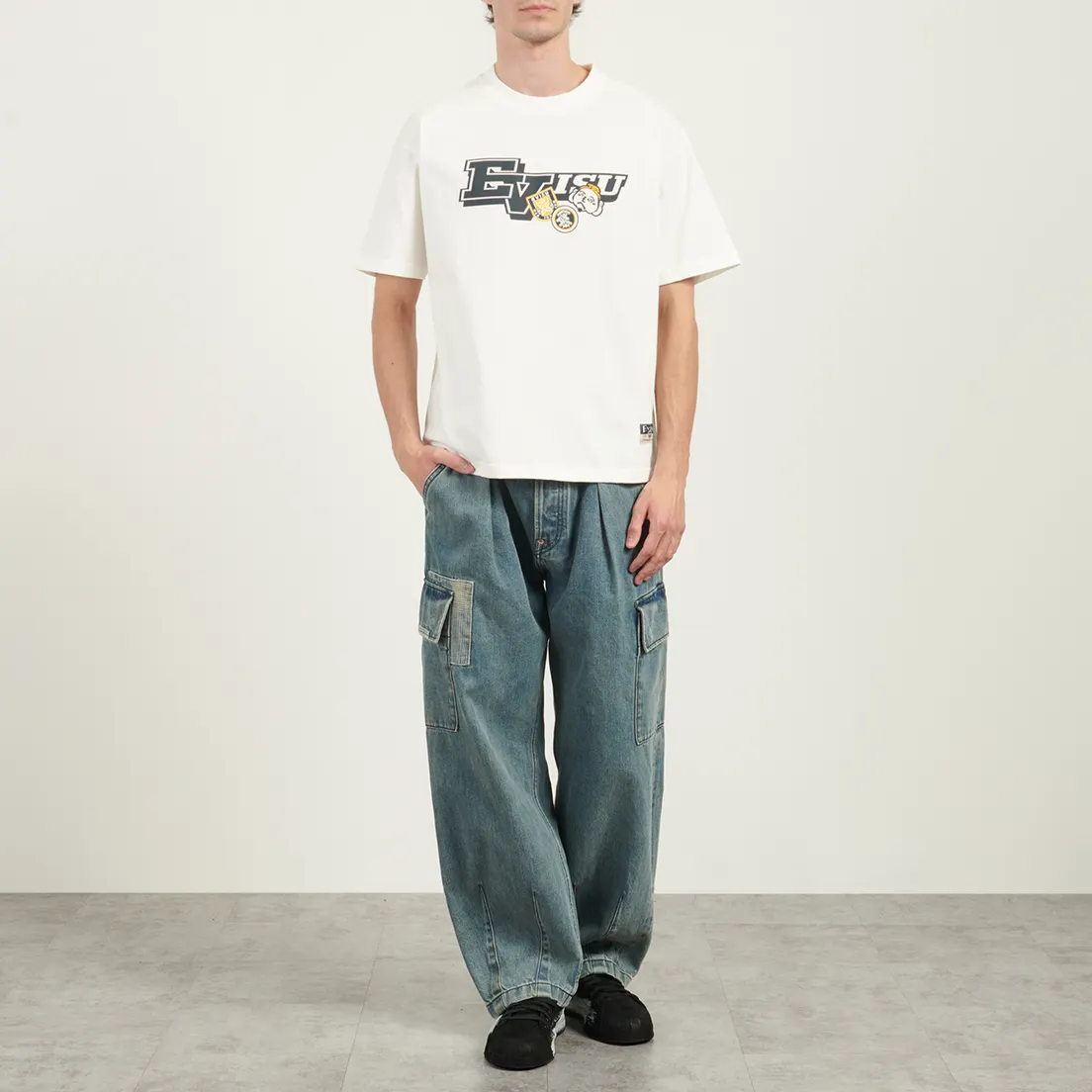 Evisu Мужская футболка Heritage Godhead Daicock Printed