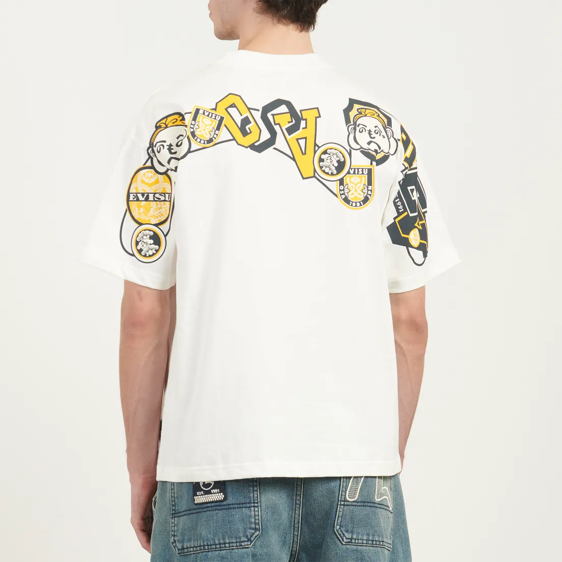 Evisu Мужская футболка Heritage Godhead Daicock Printed