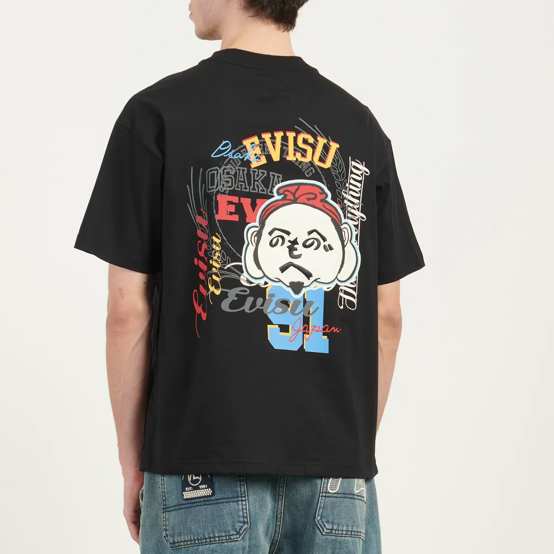 Evisu Мужская футболка Heritage Godhead Printed Relax Fit