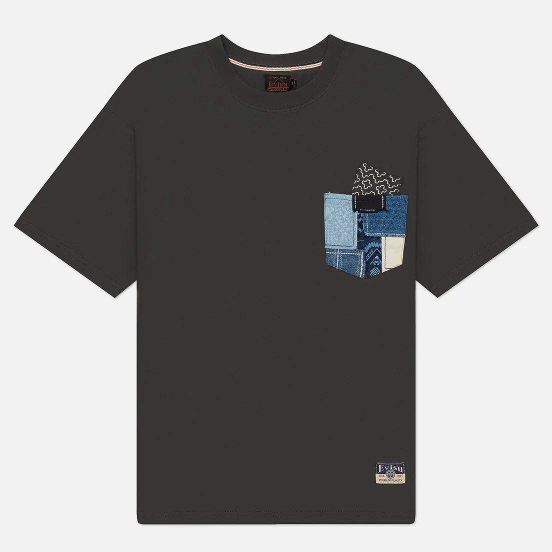 Evisu Мужская футболка Heritage Sashiko Daicock Printed