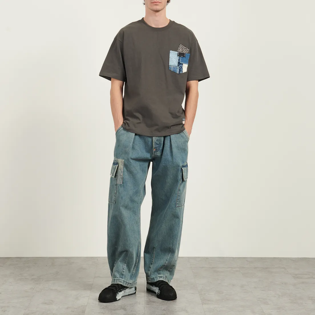 Evisu Мужская футболка Heritage Sashiko Daicock Printed
