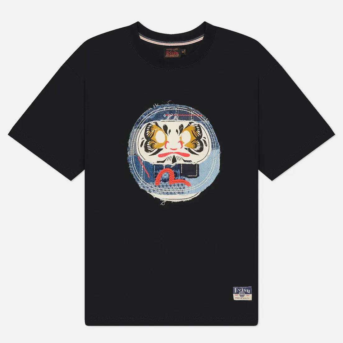 Evisu Мужская футболка Heritage Sashiko Daruma Applique