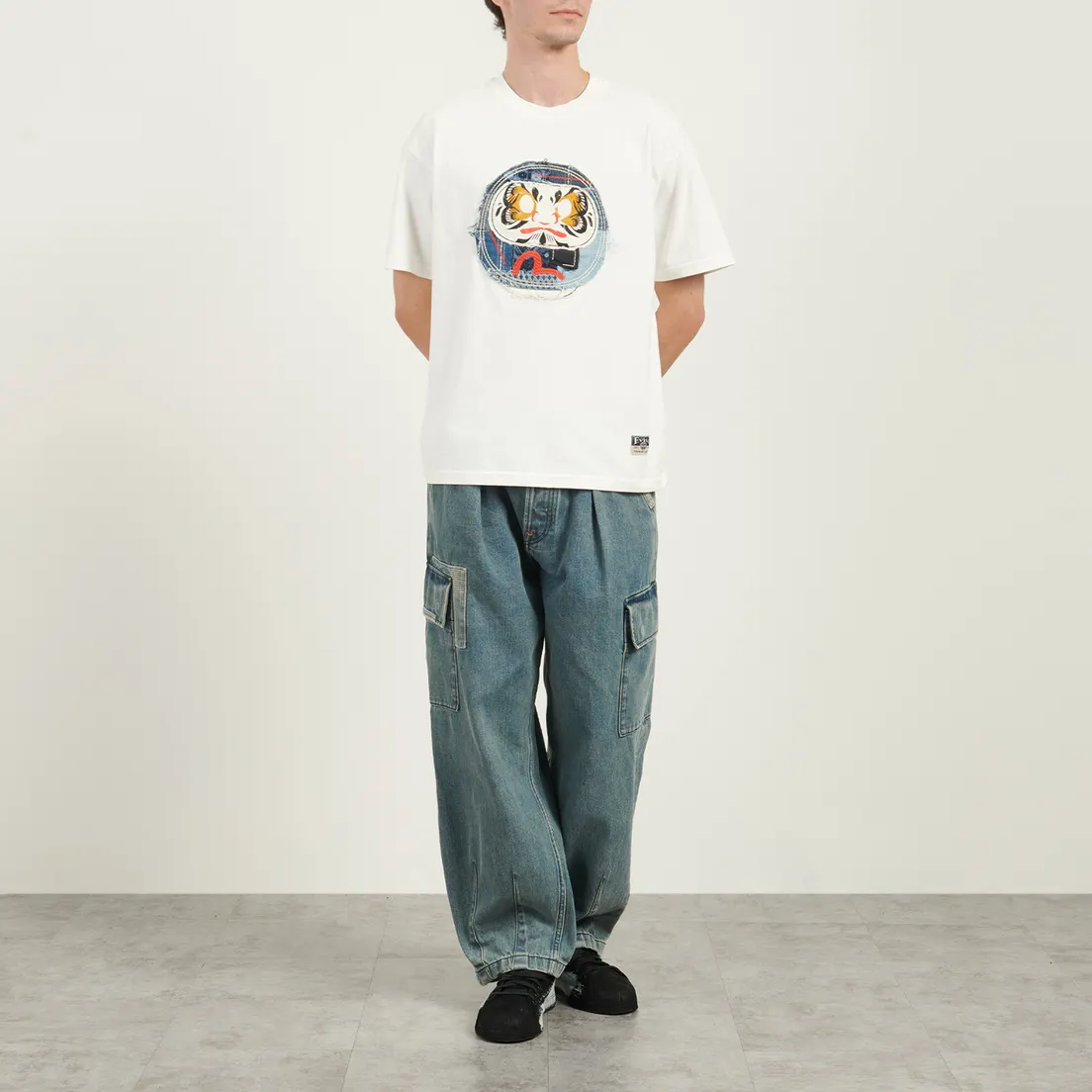 Evisu Мужская футболка Heritage Sashiko Daruma Applique