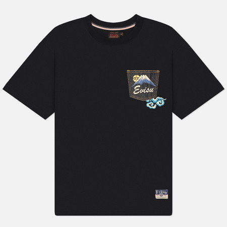 Мужская футболка Evisu Godhead Lion Dance Print, цвет чёрный, размер XL