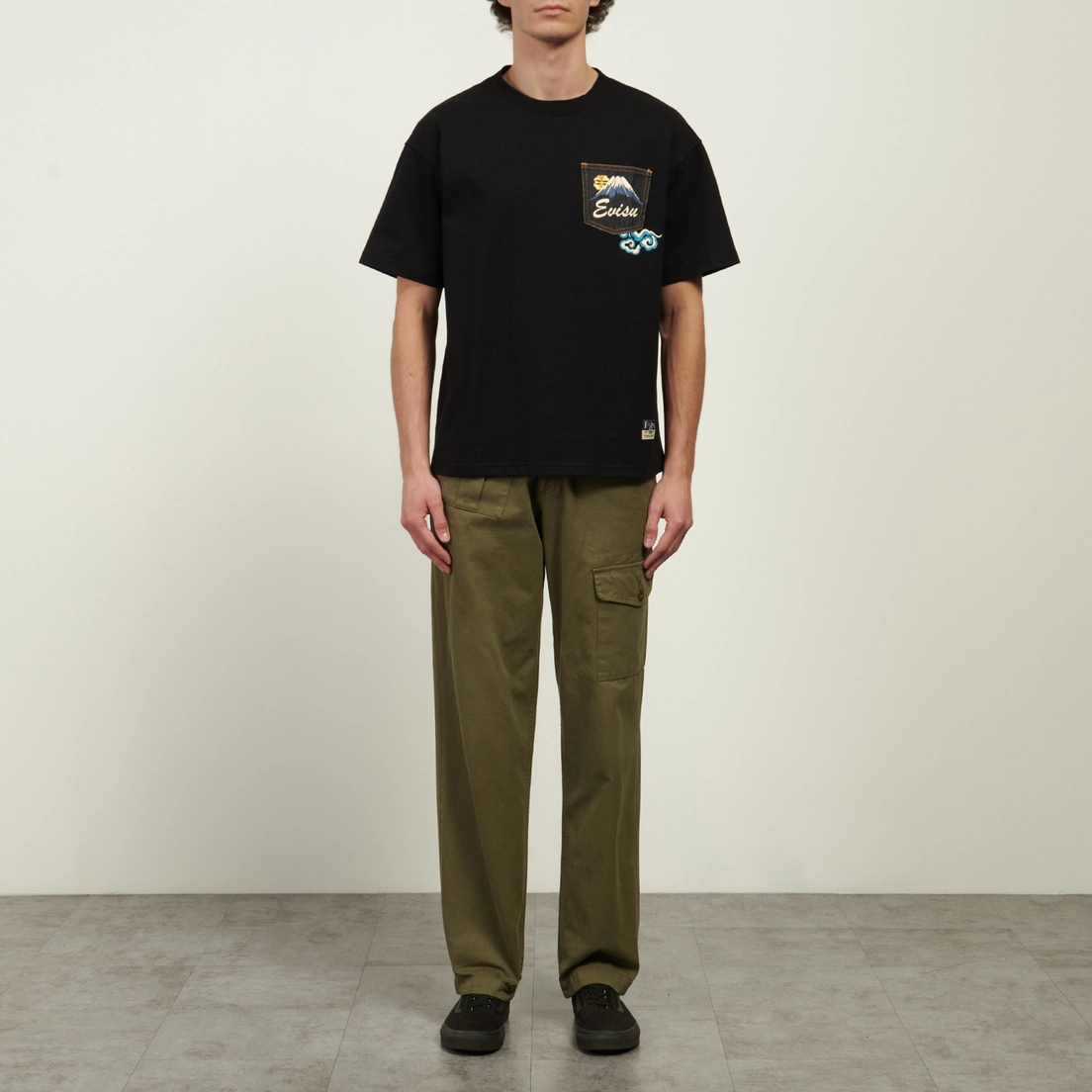 Evisu Мужская футболка Godhead Lion Dance Print