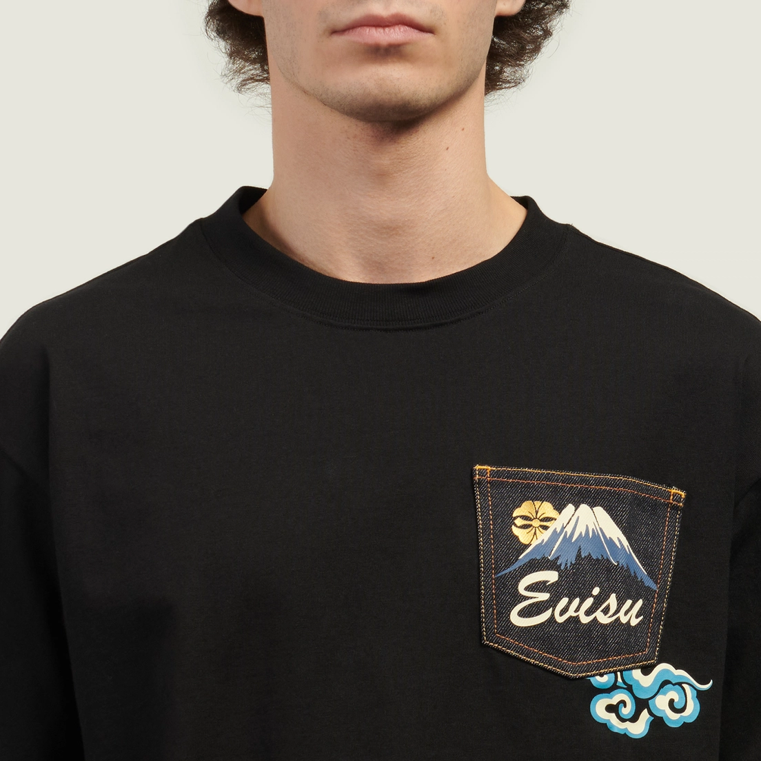 Evisu Мужская футболка Godhead Lion Dance Print