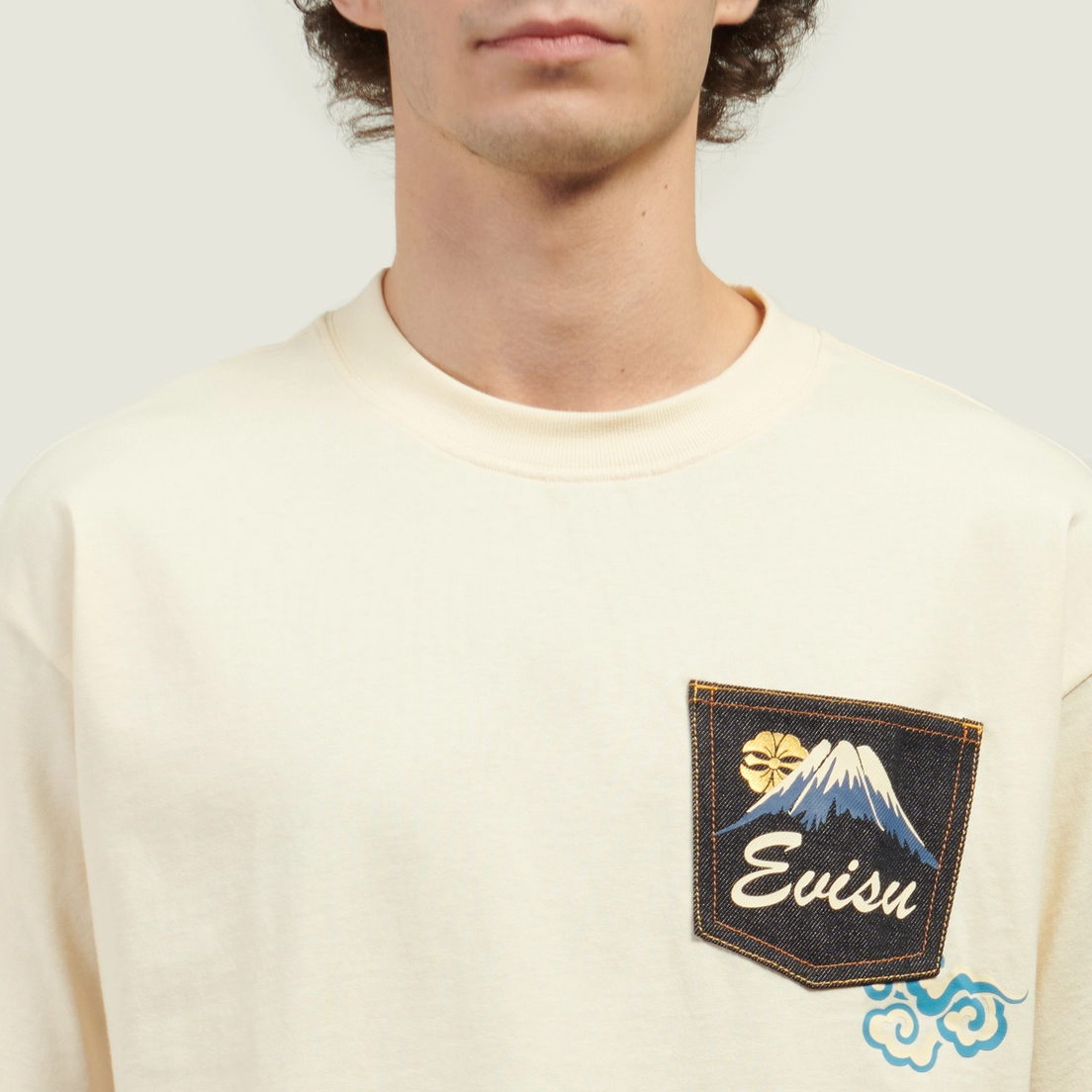 Evisu Мужская футболка Godhead Lion Dance Print