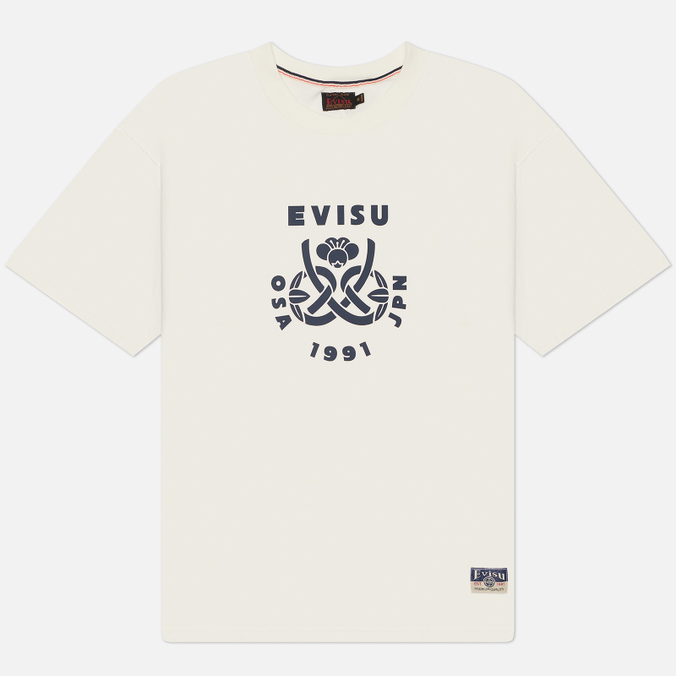 Мужская футболка Evisu Wheel Of Wisdom & Daruma Daicock Print