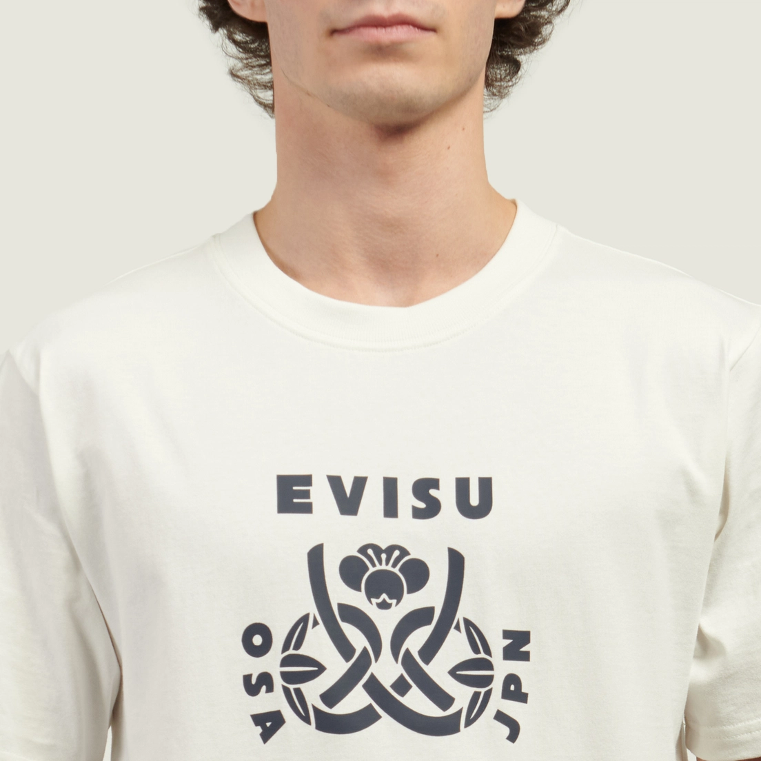 Evisu Мужская футболка Wheel Of Wisdom & Daruma Daicock Print