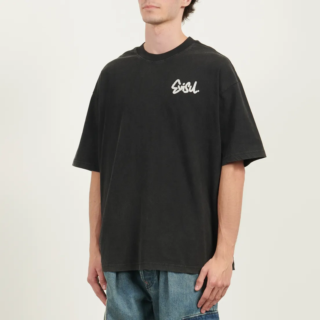 Evisu Мужская футболка Logo & Skull Seagull Print Oversized