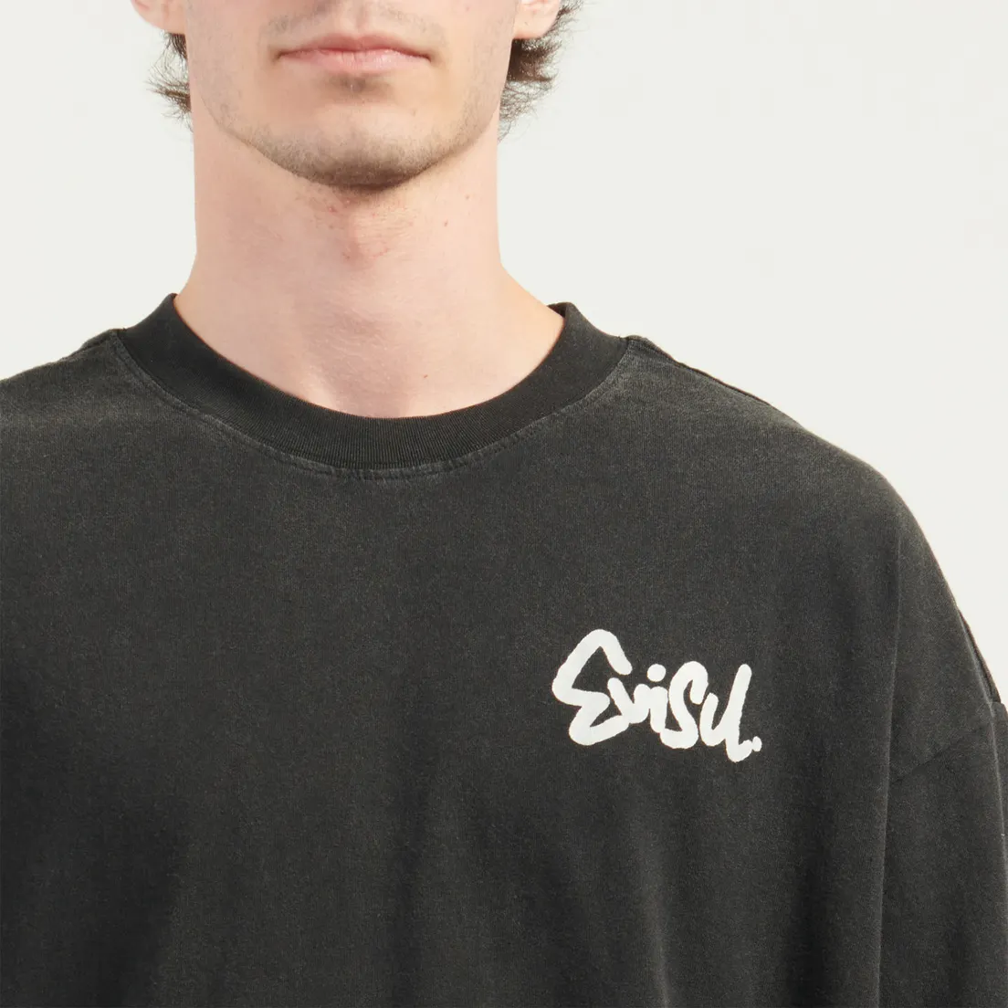 Evisu Мужская футболка Logo & Skull Seagull Print Oversized