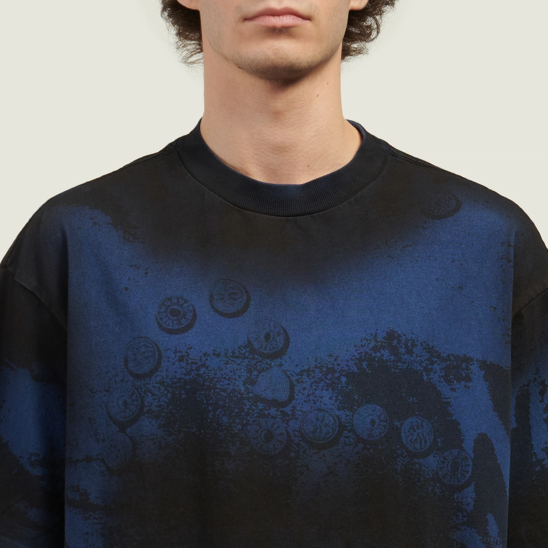 Evisu Мужская футболка Button Seagull Print