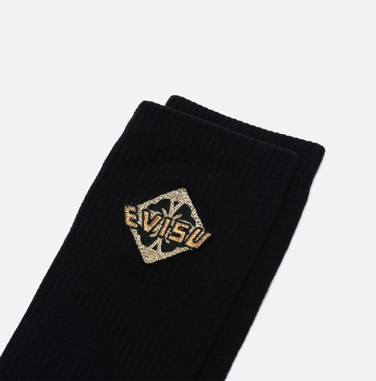 Носки Evisu Kamon Embroidery Long Black