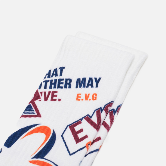 Носки Evisu Multi-Badges Printed All Over Short Multi