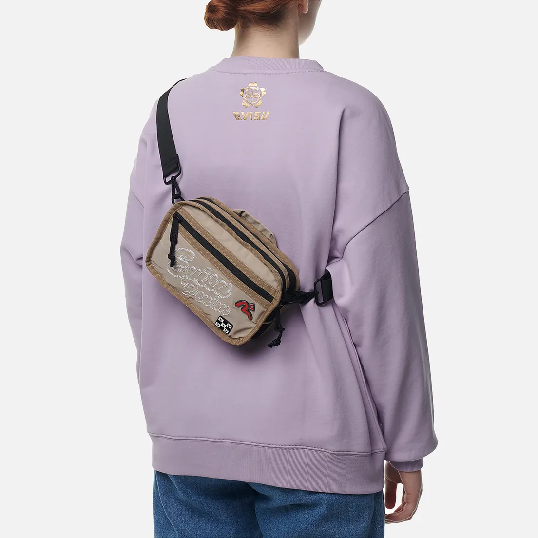 Evisu Сумка Evergreen Evisu Embroidered Crossbody
