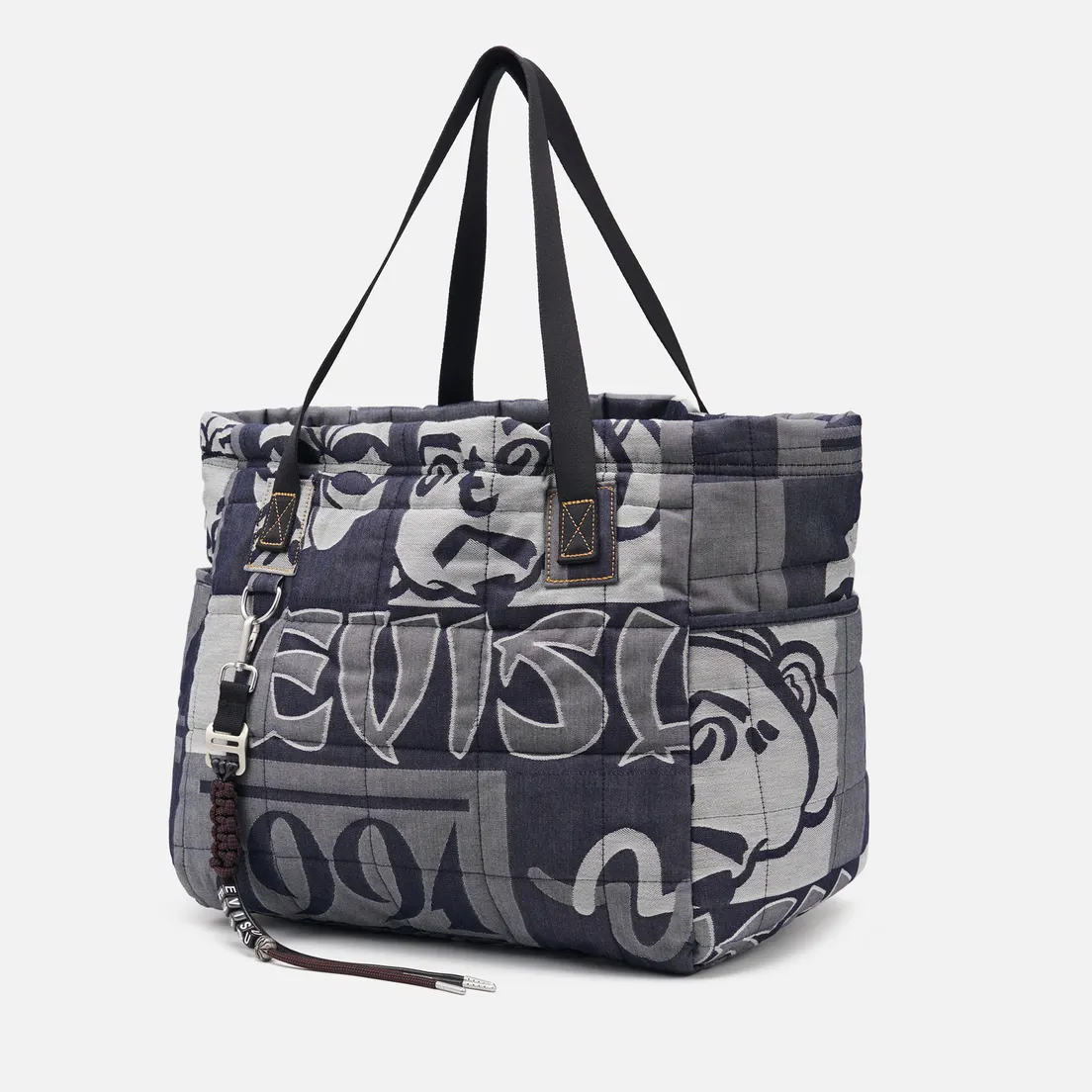 Evisu Сумка Allover Logo Jacquard Print Denim Tote