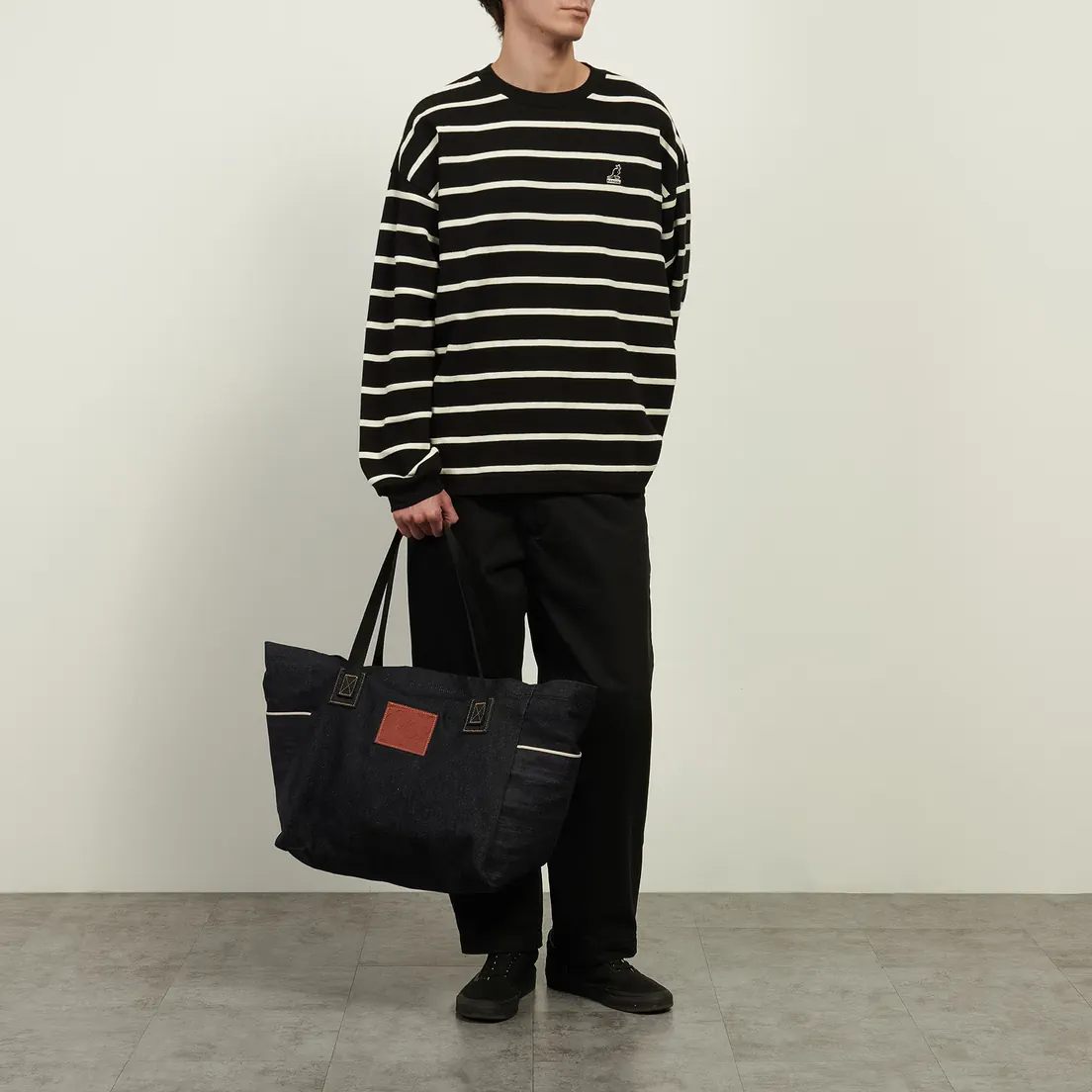 Evisu Сумка Seagull Embroidery Denim Tote