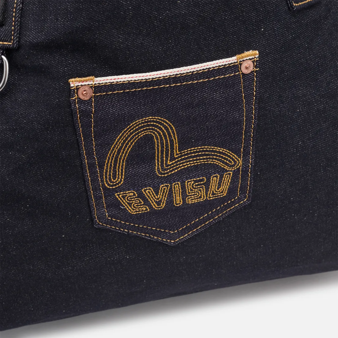 Evisu Сумка Seagull Embroidery Denim Tote