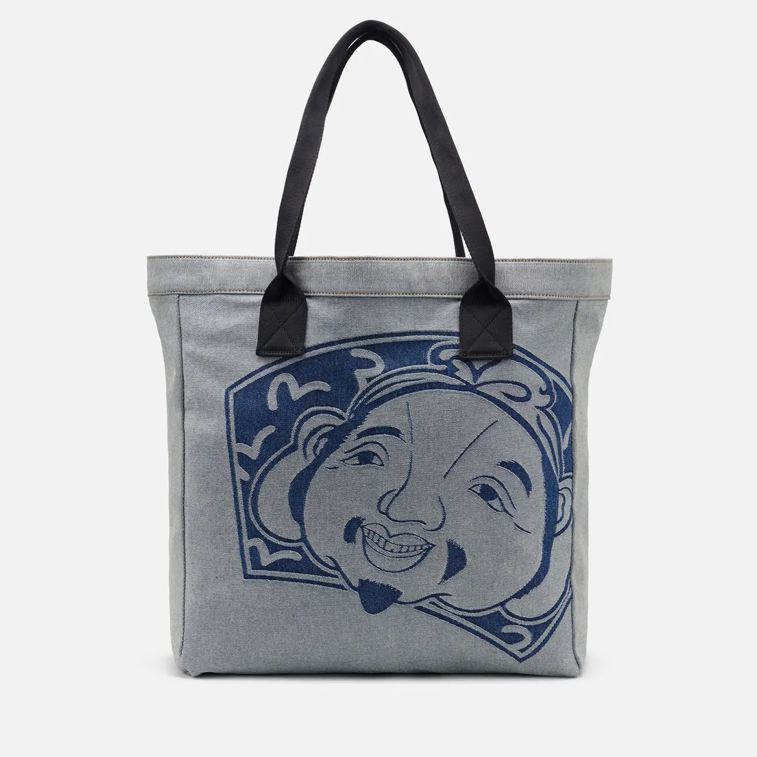 Evisu Сумка Heritage Godhead Jacquard Denim Tote