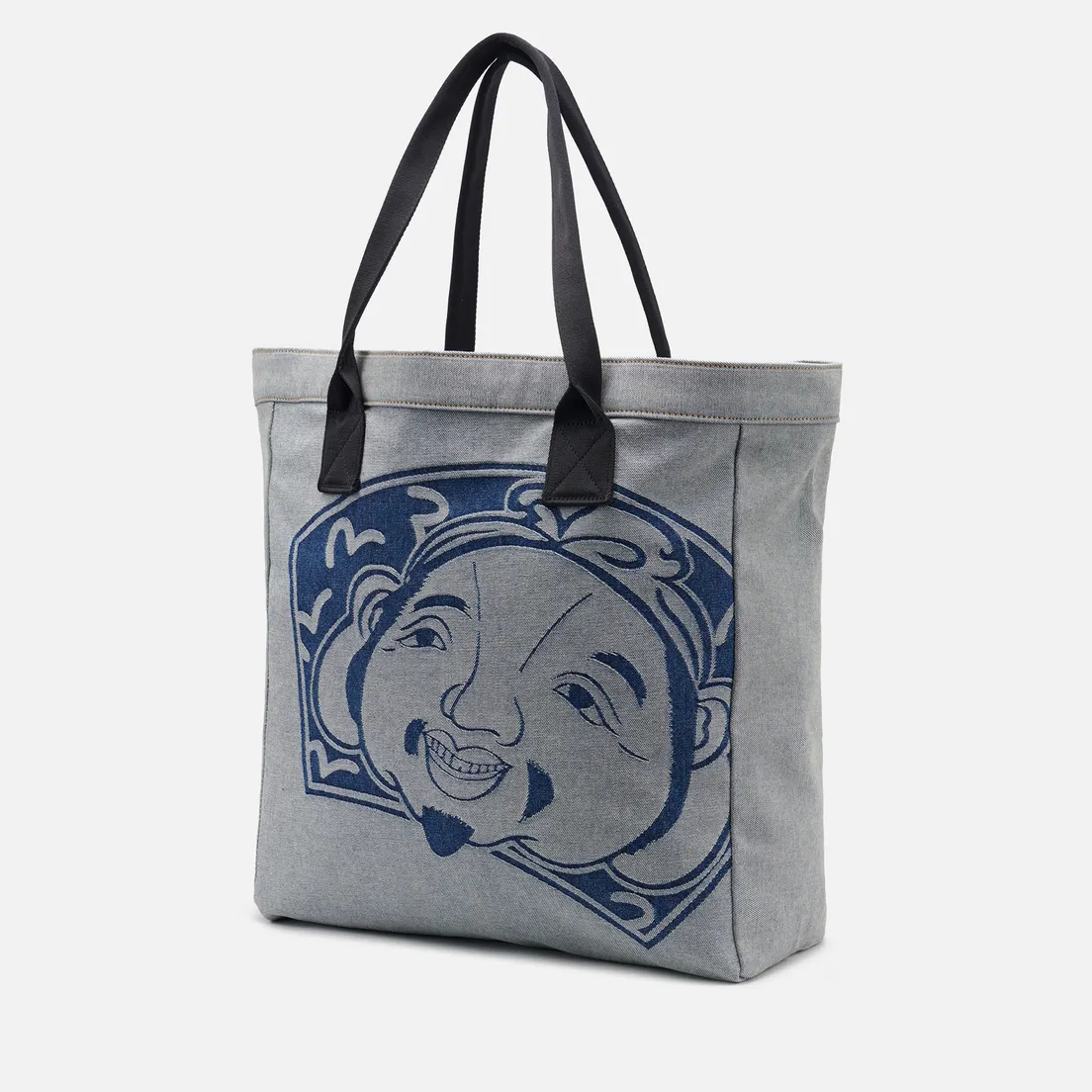 Evisu Сумка Heritage Godhead Jacquard Denim Tote