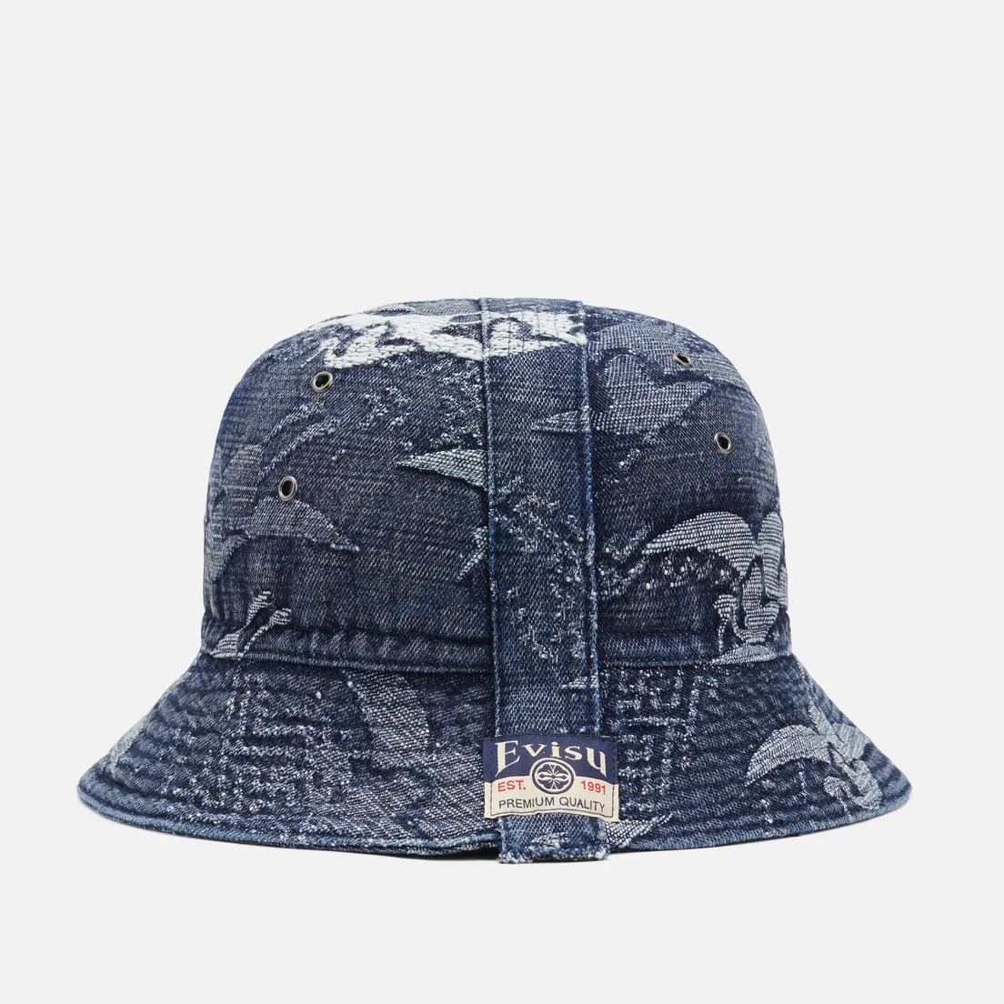 Evisu Панама Allover Seagull Crane Jacquard