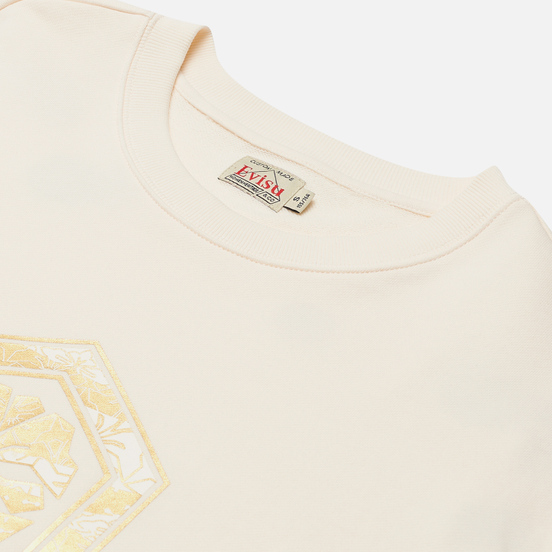 Женская толстовка Evisu Kamon Daicock Printed Tunic Ecru