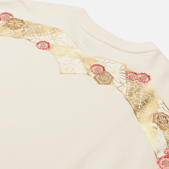 Женская толстовка Evisu Kamon Daicock Printed Tunic Ecru