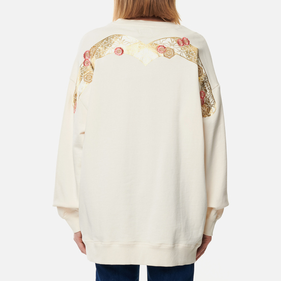 Женская толстовка Evisu Kamon Daicock Printed Tunic Ecru