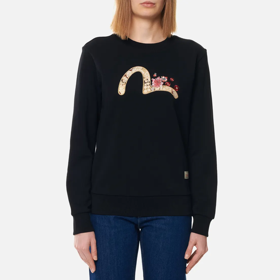 Evisu Женская толстовка Brocade Inserted Seagull