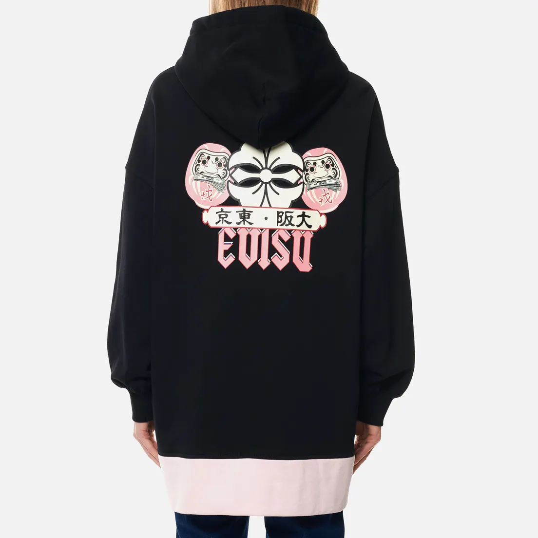 Evisu Женская толстовка Daruma Printed Oversize