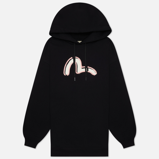 Женская толстовка Evisu Heritage Camo Printed Hooded Tunic Black