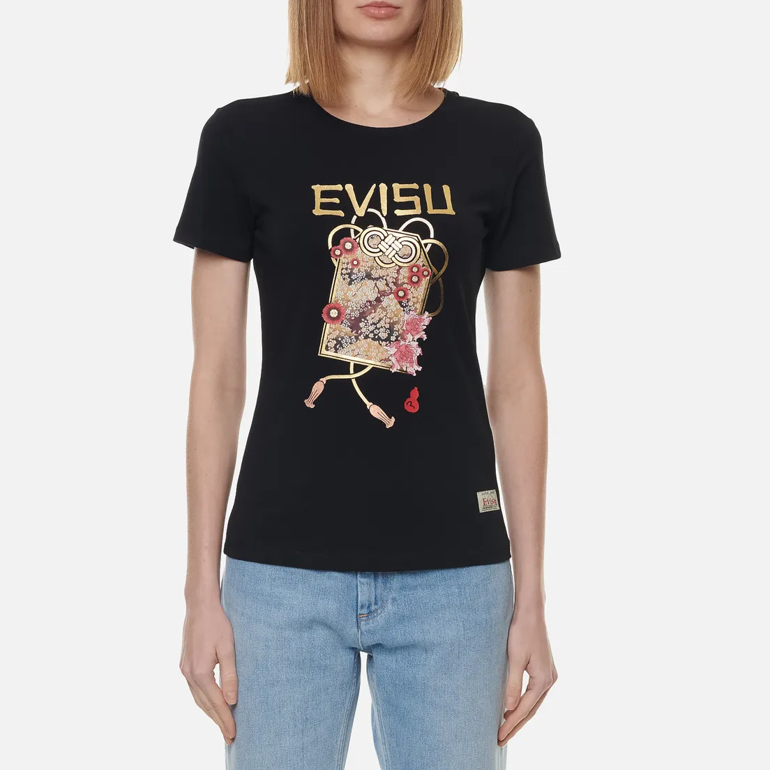 Evisu Женская футболка Brocade Printed