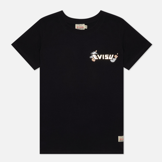 Женская футболка Evisu Printed Daicock Black