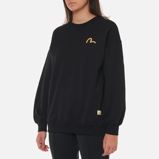Женская толстовка Evisu Moonlight Dragon Printed Black