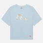Женская футболка Evisu Daruma All Over Printed Seagull Light Blue фото - 0