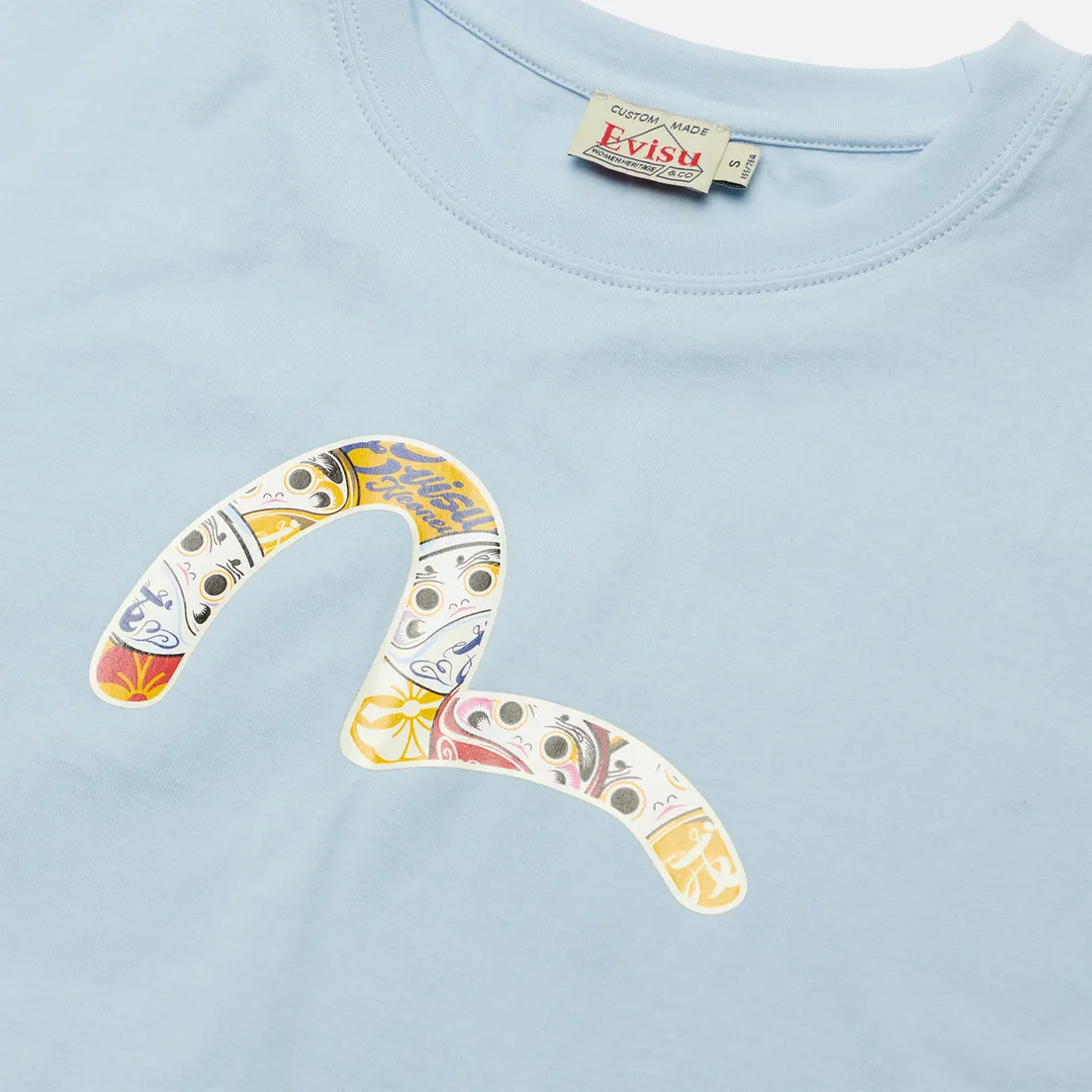 Evisu Женская футболка Daruma All Over Printed Seagull