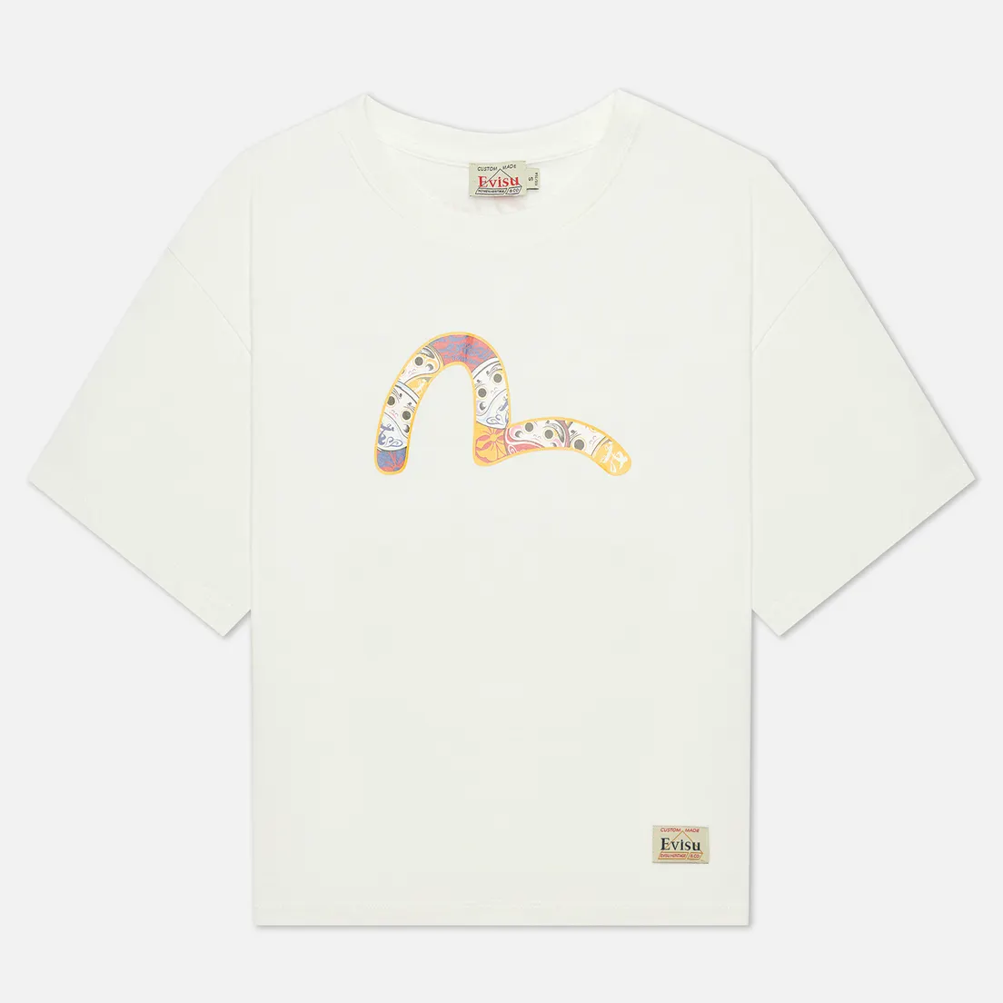Evisu Женская футболка Daruma All Over Printed Seagull
